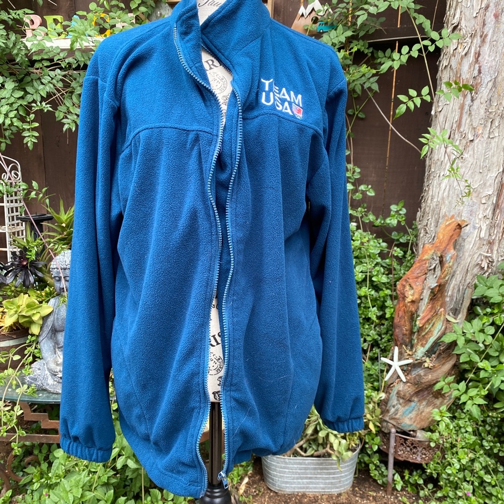 Vintage Team USA Olympic Fleece Jacket Size XL